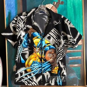 Marvel Wolverine Graphic Kids Shirt - Black and Yellow M 12